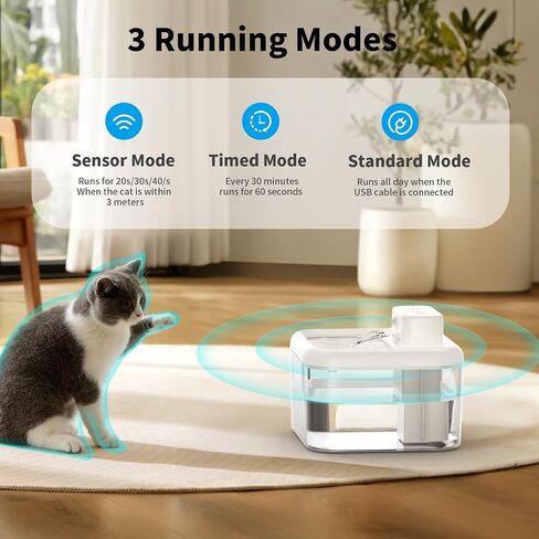 Cat Water Fountain Filter, 12 Pack Cat Fountain Filter Replacement Sponges Set for 68Oz Automatic Pet Fountain Cat Water Dispenser in Saudi Arabia