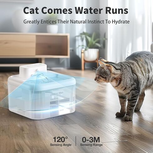 Cat Water Fountain Filter, 12 Pack Cat Fountain Filter Replacement Sponges Set for 68Oz Automatic Pet Fountain Cat Water Dispenser in Saudi Arabia
