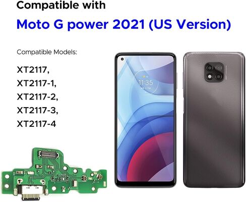 طقم استبدال منفذ الشحن متوافق مع Moto Edge 2021، XT2141، XT2141-1، XT2141-2 Dock Board USB-C، مع دليل التعليمات، مجموعة أدوات in Saudi Arabia