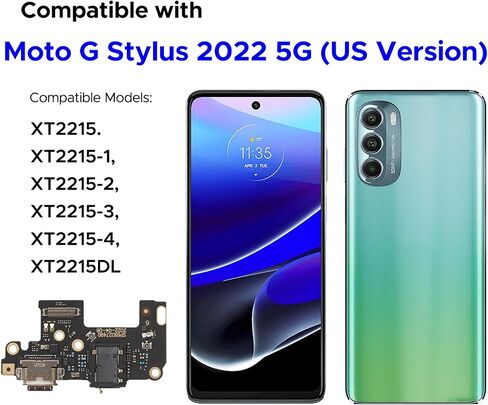 طقم استبدال منفذ الشحن متوافق مع Moto Edge 2021، XT2141، XT2141-1، XT2141-2 Dock Board USB-C، مع دليل التعليمات، مجموعة أدوات in Saudi Arabia