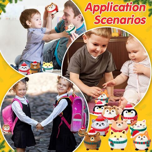 8 Pcs Mini Stuffed Animals Ornaments 3.15 Inches Plush Animals Toys Bulk Cute Woodland Animal Keychain Decor Colorful for Holiday Birthday Baby Shower Party Supplies Gifts Supplies (Regular Style) in Kuwait
