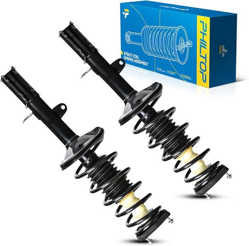 PHILTOP Front Complete Struts Shock absorber fits Corolla 2009 2010 2011 2012 2013, Matrix 2011 2012 2013 472597 472598 Struts with Coil Spring Assemblies Set of 2 SAA668 in Saudi Arabia