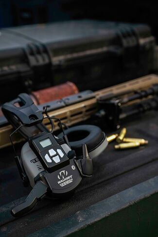 Walker's Recon Digital Muffs - Durable IPX4 Resistant Shooting Hearing Protection Electronic Muffs, 2 AAA Batteries Included in Saudi Arabia