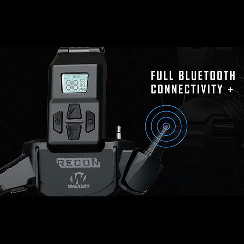 Walker's Recon Digital Muffs - Durable IPX4 Resistant Shooting Hearing Protection Electronic Muffs, 2 AAA Batteries Included in Saudi Arabia