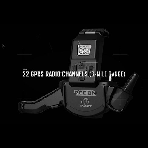 Walker's Recon Digital Muffs - Durable IPX4 Resistant Shooting Hearing Protection Electronic Muffs, 2 AAA Batteries Included in Saudi Arabia