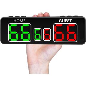 Portable Led Score Flipper Set,Electronic Scoreboard,Remote with Tripod,Digital Scoreboard with Score/Timer/Count Up/Count Down/Stopwatch/Gym Mode