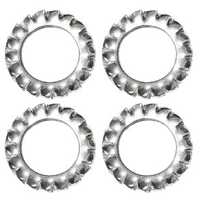 M12 External Tooth Star Lock Washers, 304 Stainless Steel Wave Spring Washer, M12 External Serrated Lock Washers Gasket, 40PCS