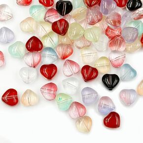 Flower Beads, 140Pcs Mixed Trumpet Flower Crystal Loose Glass Beads Bell Flower Spacer Beads with Hole for DIY Jewelry Making Craftings Bracelets Necklaces Earrings Beading Projects in Kuwait
