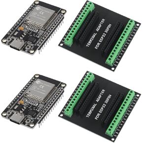 3 قطعة ESP32 لوح تمديد 30Pin GPIO لوحة القطع 1 إلى 2 وحدة محول طرفي متوافق مع 30 دبابيس ESP32 لوحة التطوير in Kuwait