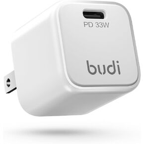 BUDI Flat USB C Wall Charger, 34W 4-Port Slim USB Wall Charger, Fast Charging Block with 20W Port Power Delivery and 2-Port USB C for iPhone 15/14/13/12/11/Pro Max/XS/XR/8/7,Tablets, Cellphones