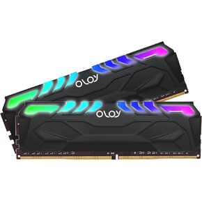 OLOy DDR4 RAM 16GB (2x8GB) White Owl Aura Sync RGB 3600 MHz CL18 1.35V 288-Pin Desktop Gaming UDIMM (MD4U0836180BHVDA)