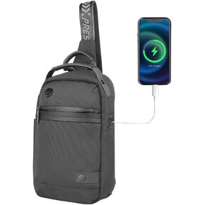 Crossbody Sling Bag Men Women, Casual Shoulder Backpack, Waterproof Phone Chest Bag for Travel Daily Use