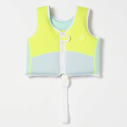 SUNNYLiFE Swim Vest - Designed for toddlers aged 1-2 or 24-33lbs. Constructed with neoprene plus a secure front zip and adjustable safety strap to develop water confidence in Kuwait