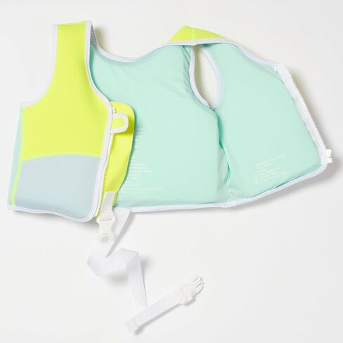 SUNNYLiFE Swim Vest - Designed for toddlers aged 1-2 or 24-33lbs. Constructed with neoprene plus a secure front zip and adjustable safety strap to develop water confidence in Kuwait