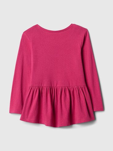 GAP Baby Girls' Long Sleeve Peplum Tee in Saudi Arabia