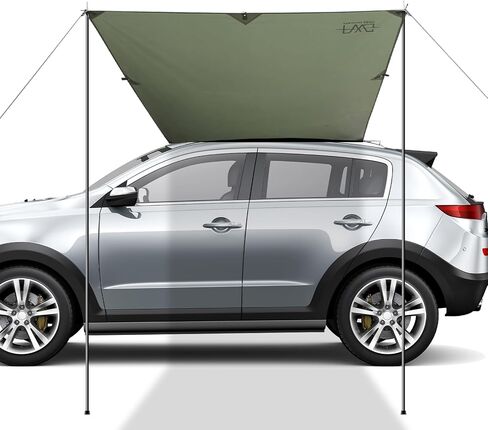 Car Awning for SUV, 10 x 5.6 FT Van Truck Awning for Camping, Needn't Roof Rack Hardwares Waterproof UV50+ in Saudi Arabia