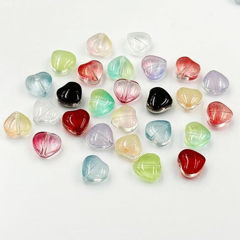 Flower Beads, 140Pcs Mixed Trumpet Flower Crystal Loose Glass Beads Bell Flower Spacer Beads with Hole for DIY Jewelry Making Craftings Bracelets Necklaces Earrings Beading Projects in Kuwait