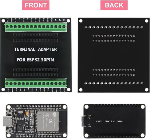 3 قطعة ESP32 لوح تمديد 30Pin GPIO لوحة القطع 1 إلى 2 وحدة محول طرفي متوافق مع 30 دبابيس ESP32 لوحة التطوير in Kuwait