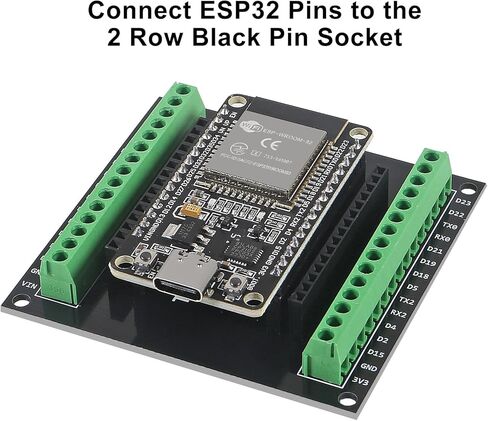 3 قطعة ESP32 لوح تمديد 30Pin GPIO لوحة القطع 1 إلى 2 وحدة محول طرفي متوافق مع 30 دبابيس ESP32 لوحة التطوير in Kuwait