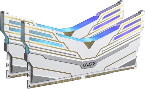 OLOy DDR4 RAM 16 جيجابايت (2x8 جيجابايت) White Owl Aura Sync RGB 3600 ميجا هرتز CL18 1.35V 288-Pin Desktop Gaming UDIMM (MD4U0836180BHVDA) in Kuwait
