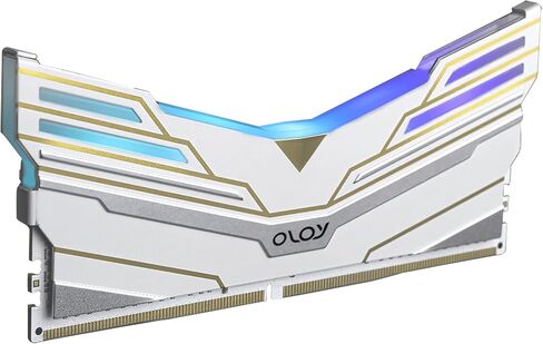 OLOy DDR4 RAM 16 جيجابايت (2x8 جيجابايت) White Owl Aura Sync RGB 3600 ميجا هرتز CL18 1.35V 288-Pin Desktop Gaming UDIMM (MD4U0836180BHVDA) in Kuwait