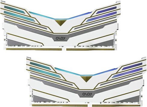 OLOy DDR4 RAM 16 جيجابايت (2x8 جيجابايت) White Owl Aura Sync RGB 3600 ميجا هرتز CL18 1.35V 288-Pin Desktop Gaming UDIMM (MD4U0836180BHVDA) in Kuwait