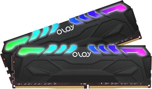 OLOy DDR4 RAM 16 جيجابايت (2x8 جيجابايت) White Owl Aura Sync RGB 3600 ميجا هرتز CL18 1.35V 288-Pin Desktop Gaming UDIMM (MD4U0836180BHVDA) in Kuwait