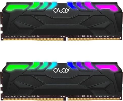 OLOy DDR4 RAM 16 جيجابايت (2x8 جيجابايت) White Owl Aura Sync RGB 3600 ميجا هرتز CL18 1.35V 288-Pin Desktop Gaming UDIMM (MD4U0836180BHVDA) in Kuwait