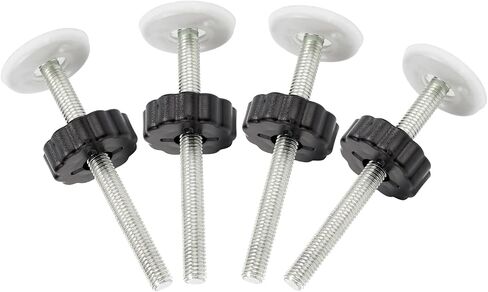 AMORBASE Pet Gates Spindle Rods 8mm(M8) - Replacement Threaded Screw Bolts Hardware Parts Kit Wall Protector for Baby Pressure Mounted Safety Door & Pet Stair Gates (White) - by AMORBASE in Kuwait