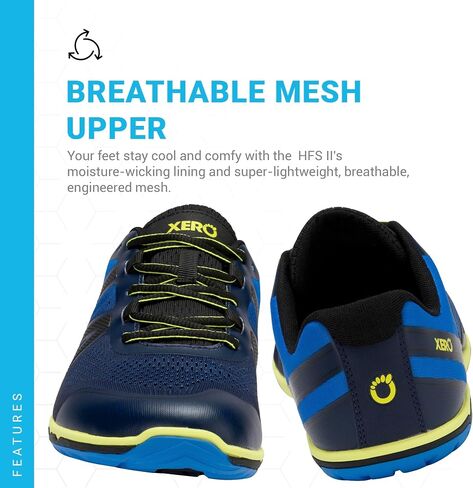 Xero Shoes Men's HFS II | Gray/White, Size 10.5 in Saudi Arabia