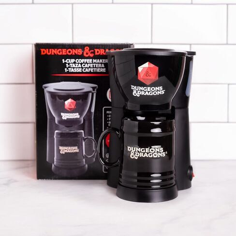 Uncanny Brands Star Wars The Mandalorian & Baby Yoda Single Cup Coffee Maker Gift Set with 2 Mugs - Cup of Java with Mando & Baby Yoda in Saudi Arabia