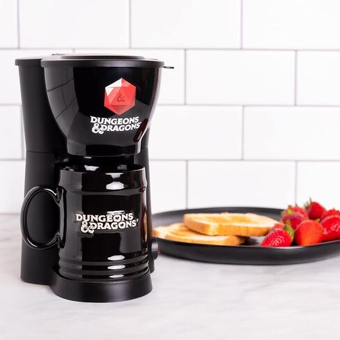 Uncanny Brands Star Wars The Mandalorian & Baby Yoda Single Cup Coffee Maker Gift Set with 2 Mugs - Cup of Java with Mando & Baby Yoda in Saudi Arabia