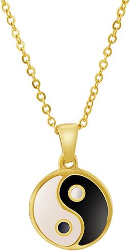 Yin and Yang Pendant Necklaces for Men Women Black White Necklace for Relationship Halloween Graduation in Kuwait