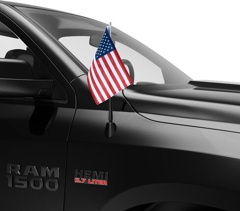 هوائي RYDONAIR مقاس 7.7 بوصة مع علم أمريكي قابل للإزالة متوافق مع Jeep Wrangler JK JKU JL JLU Rubicon Sahara 2007-2024 وJeep Gladiator 2020-2024 in Saudi Arabia