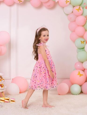 Baby Girls Birthday Party Dress Toddler Kids Spaghetti Straps Tulle Tutu Princess Dress Cake Smash Photoshoot Dresses in Kuwait
