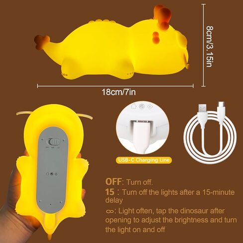 Multicolor Decor Night Light for Kids USB Rechargeable Cute Bunny LED Lamp with Timer & Touch Control Rabbit Shape Dimmable Warm Night Lights for Baby Breastfeeding Sleep Nursery Soft Eye Caring in Saudi Arabia