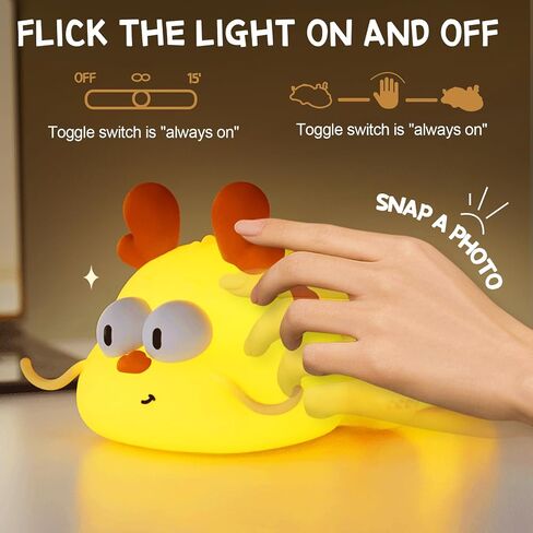 Multicolor Decor Night Light for Kids USB Rechargeable Cute Bunny LED Lamp with Timer & Touch Control Rabbit Shape Dimmable Warm Night Lights for Baby Breastfeeding Sleep Nursery Soft Eye Caring in Saudi Arabia