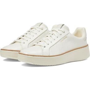 Cole Haan Women's Grandpro Topspin Sneaker, Black/Optc Wht/Cyber Yellow, 6