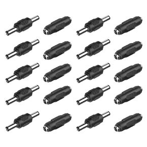 5pcs BNC Coupler Male to Male 5pcs DC Adapter Female to Female 5pcs DC Adapter Male to Male for CCTV Home Security Surveillance