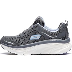 حذاء D'lux Walker للسيدات من Skechers - حذاء Infinite Motion، أسود/وردي فاقع، 9 M in Kuwait