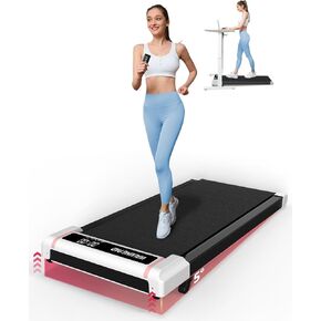MANBAOUT Walking Pad Treadmill Under Desk, Portable Compact Desk Treadmill for Home Office with Remote Control and LED Display