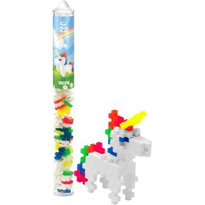 PLUS PLUS - Surfer Girl - 70 Piece, Construction Building Stem/Steam Toy, Interlocking Puzzle Blocks for Kids, Mini Maker Tube
