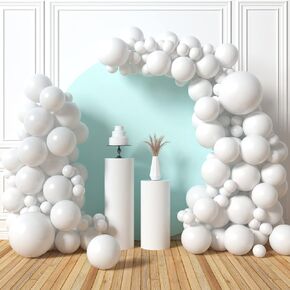 HOUSE OF PARTY Rose Gold Balloon Arch Kit - 160 Pcs | White, Pink, Silver Confetti, Dusty Rose Gold Balloons Garland for Birthday, Christmas & Party Decorations new years decorations 2024