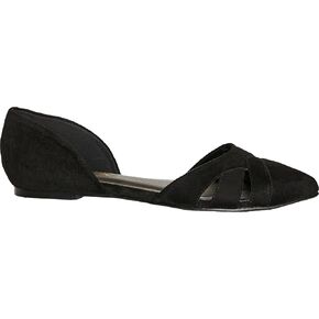 City Chic Women's Apparel Women's Wide FIT Plus Size Clara Flat Sandal, Black, 13