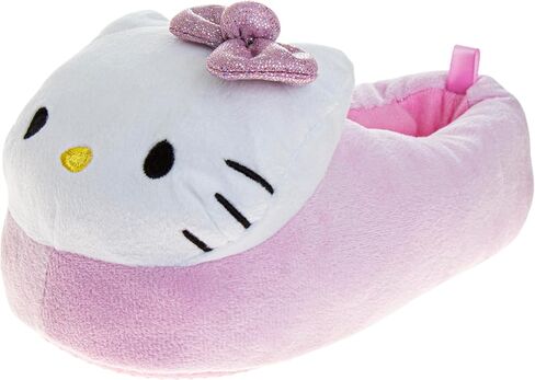 Josmo Hello Kitty slippers for Kids Girls - Kitty White indoor cute house shoes plush fuzzy shoes Cat slippers (toddler/little kid) in Saudi Arabia