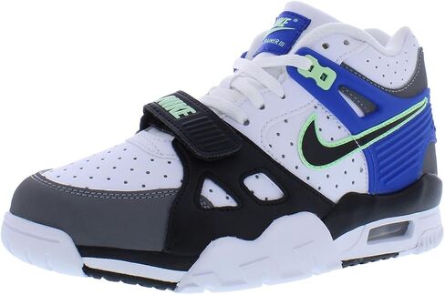 Nike Air Trainer 3 Big Kids' Shoes (FZ3555-323, Fir/Light Orewood Brown/White/Flat Pewter) Size 4.5 in Saudi Arabia
