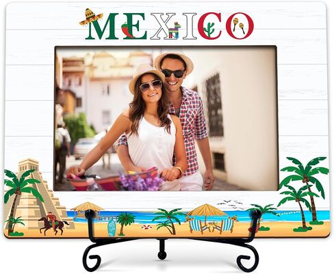 Italy Photo Frame - Italy Tourist Attractions Wooden Desktop Photo Frame Decoration with Stand - Family Vacation, Honeymoon, Wedding or Anniversary Picture Frame -A02 in Saudi Arabia