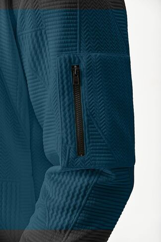 JMIERR Mens Casual Jacquard Bomber Jackets Color-Block Lightweight Varsity Jacket Fashion Zipper Coat with Pockets in Kuwait