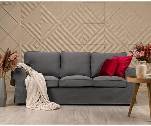 استبدال غطاء أريكة Ektorp 3 مقاعد لغطاء أريكة IKEA Ektorp 3 مقاعد، غطاء أريكة Ektorp، غطاء أريكة Ekrorp، غطاء أريكة Ektorp 3 مقاعد فقط (المحيط الداكن) in Kuwait