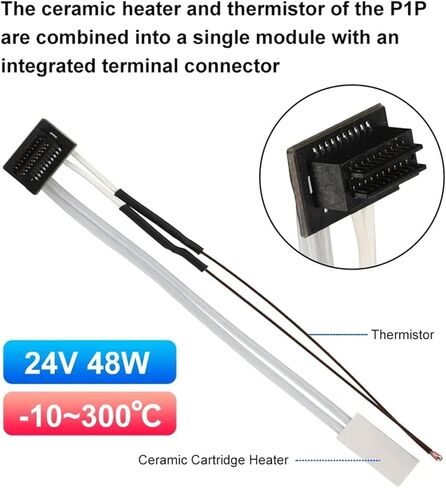 طابعة ثلاثية الأبعاد Hotend لرأس بثق Bambu Lab A1 0.4 مم A1، فوهة فولاذية صلبة قابلة للإزالة 0.4 مم مع غلاف سيليكون مقاوم لدرجات الحرارة العالية in Saudi Arabia